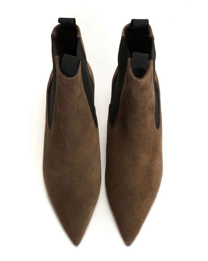 Anonymous Copenhagen Navia 55 Pin Calf Suede Dark Taupe