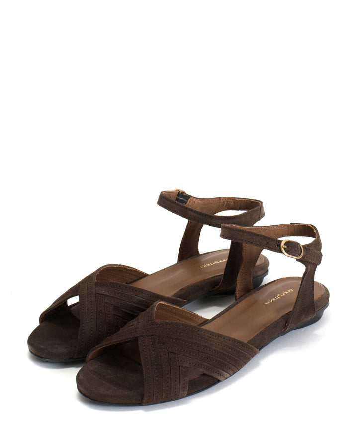 Anonymous Copenhagen Niabi 10 Calf Suede Coffee Brown