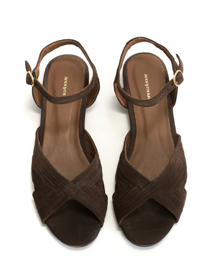 Anonymous Copenhagen Niabi 10 Calf Suede Coffee Brown