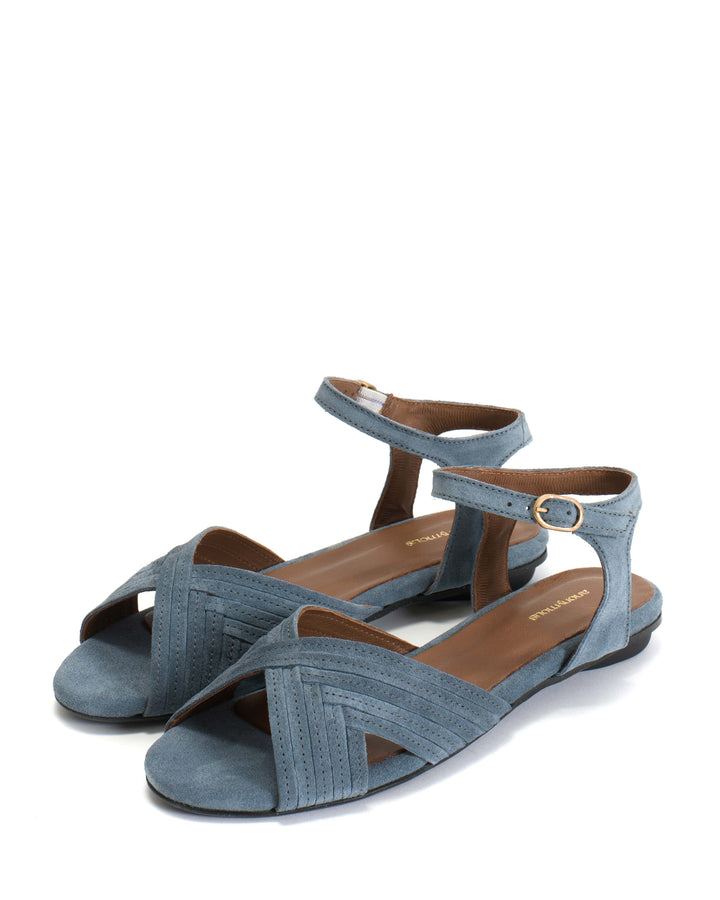 Anonymous Copenhagen Niabi 10 Calf Suede Denim Blue