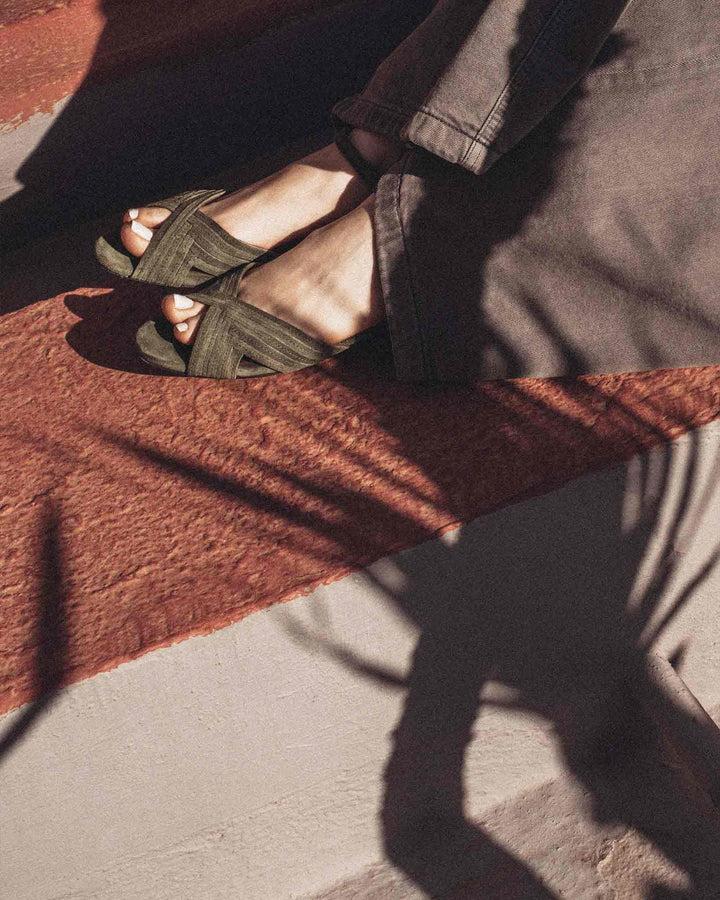 Anonymous Copenhagen Niabi 10 Calf Suede Olive Green