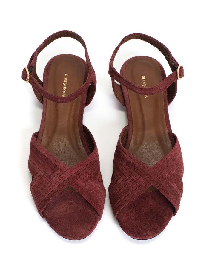 Anonymous Copenhagen Niabi 10 Calf Suede Pomegranate