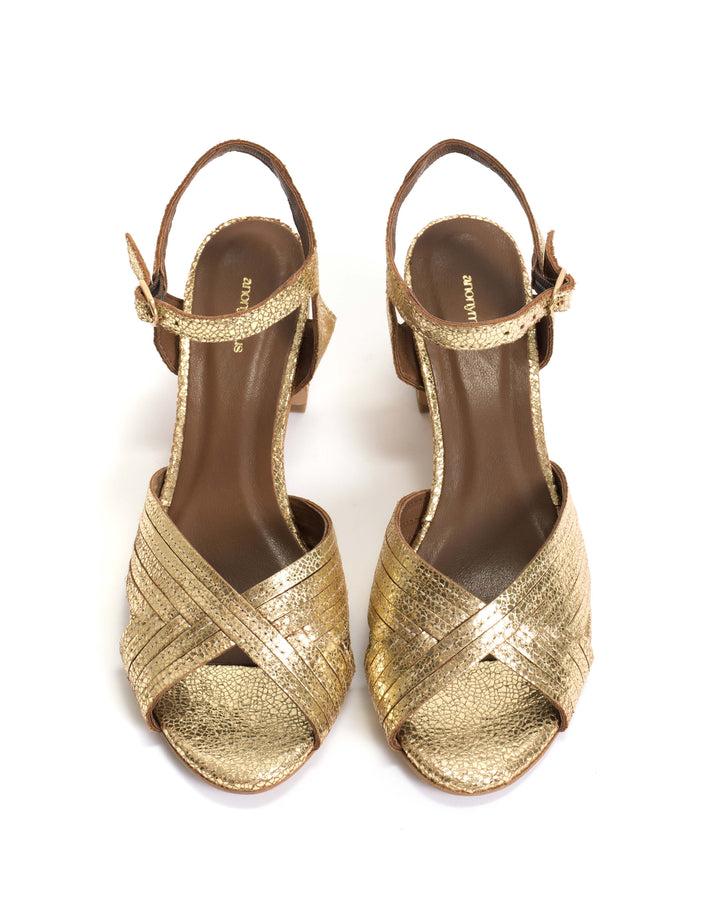 Anonymous Copenhagen Niabi 50 Crackled Metallic Goat Gold