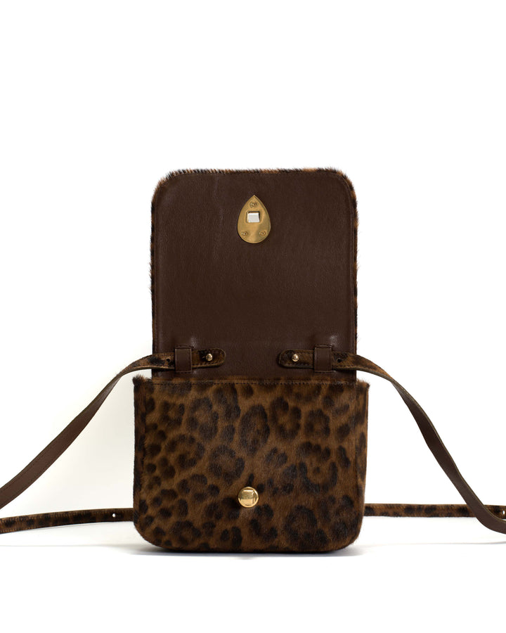 Anonymous Copenhagen Nielle Petite Crossover Bag Calf Hair Leopard