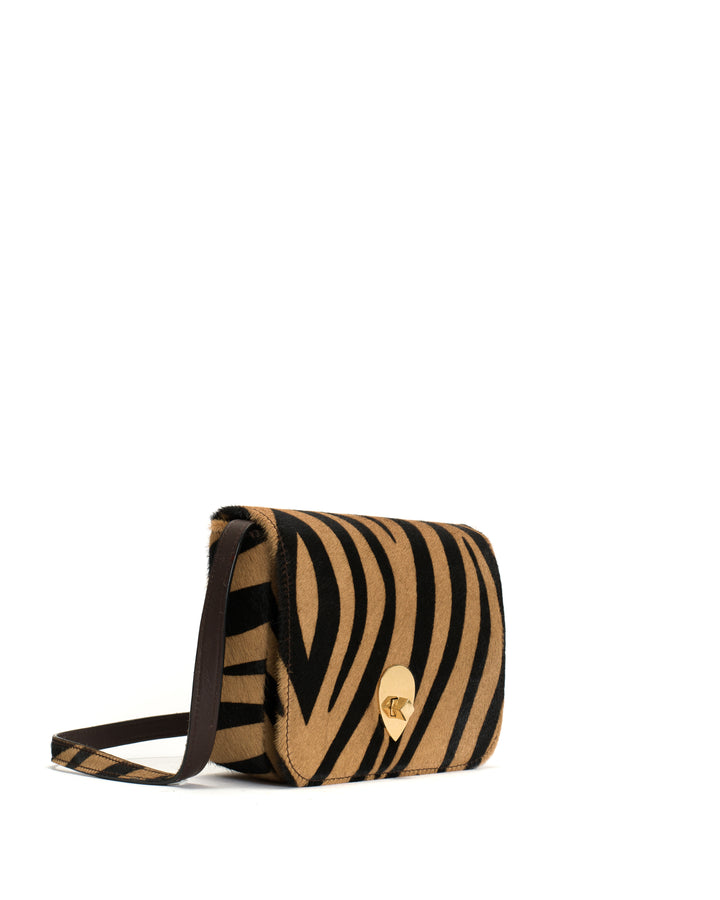 Anonymous Copenhagen Nielle Petite Crossover Bag Calf Hair Tiger