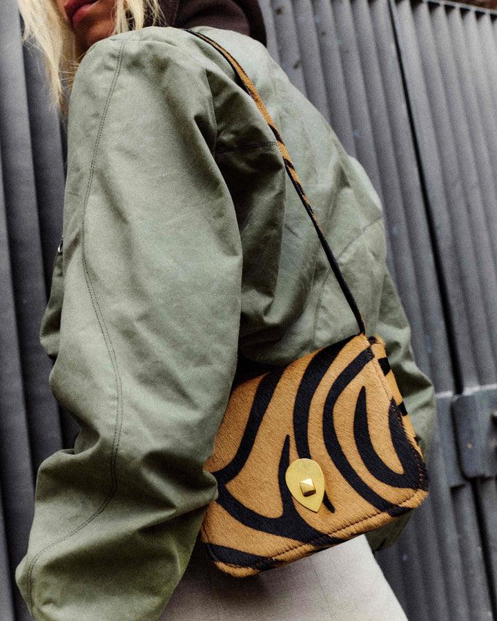 Anonymous Copenhagen Nielle Petite Crossover Bag Calf Hair Tiger