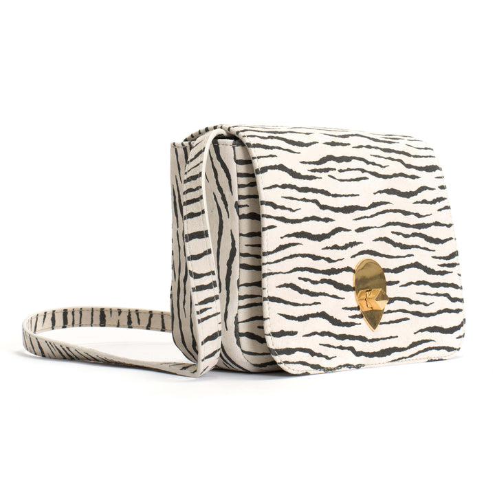 Anonymous Copenhagen Nielle Petite Crossover Bag Calf Suede Print Zebra