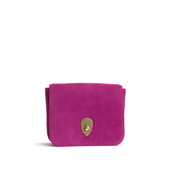 anonymous copenhagen Nielle petite crossover bag Calf suede Raspberry