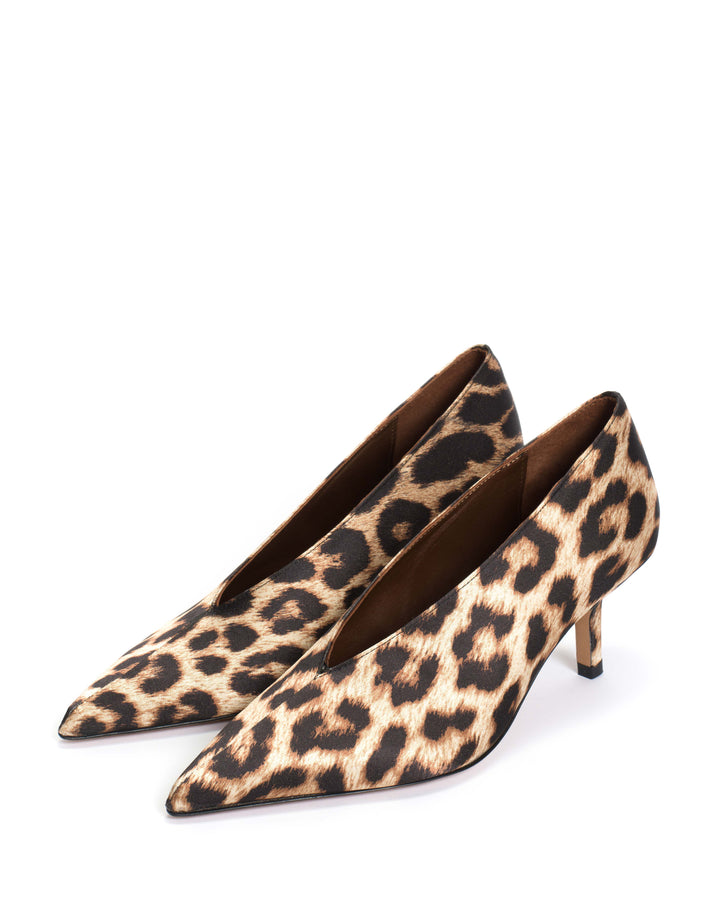 Anonymous Copenhagen Phia 55 Pin Satin Print Leopard