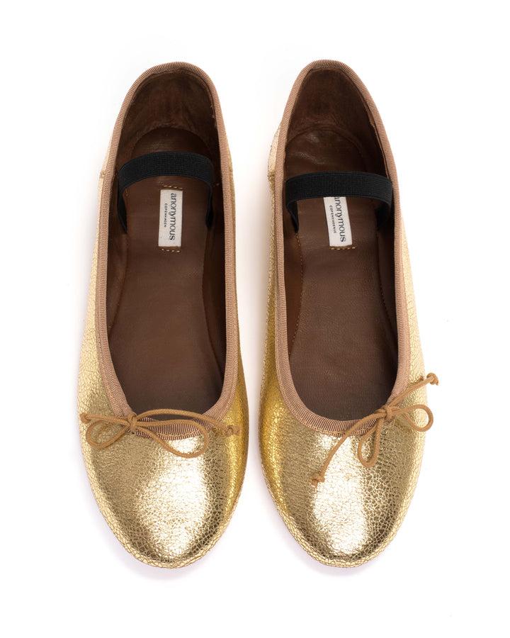 Anonymous Copenhagen Rhina Crackled Metallic Goat Gold