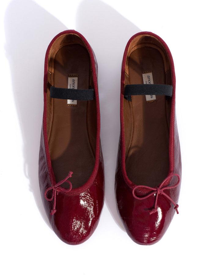 Anonymous Copenhagen Rhina Crinkled Polished Goat Pomegranate