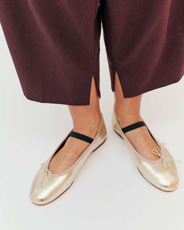 Anonymous Copenhagen Rhina Grained Metallic Lamb Champagne