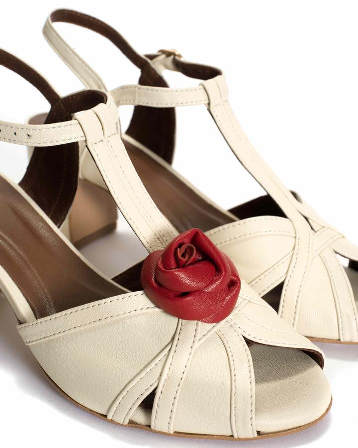 Anonymous Copenhagen Rose Shoe Clip Shiny Lamb Ruby Red