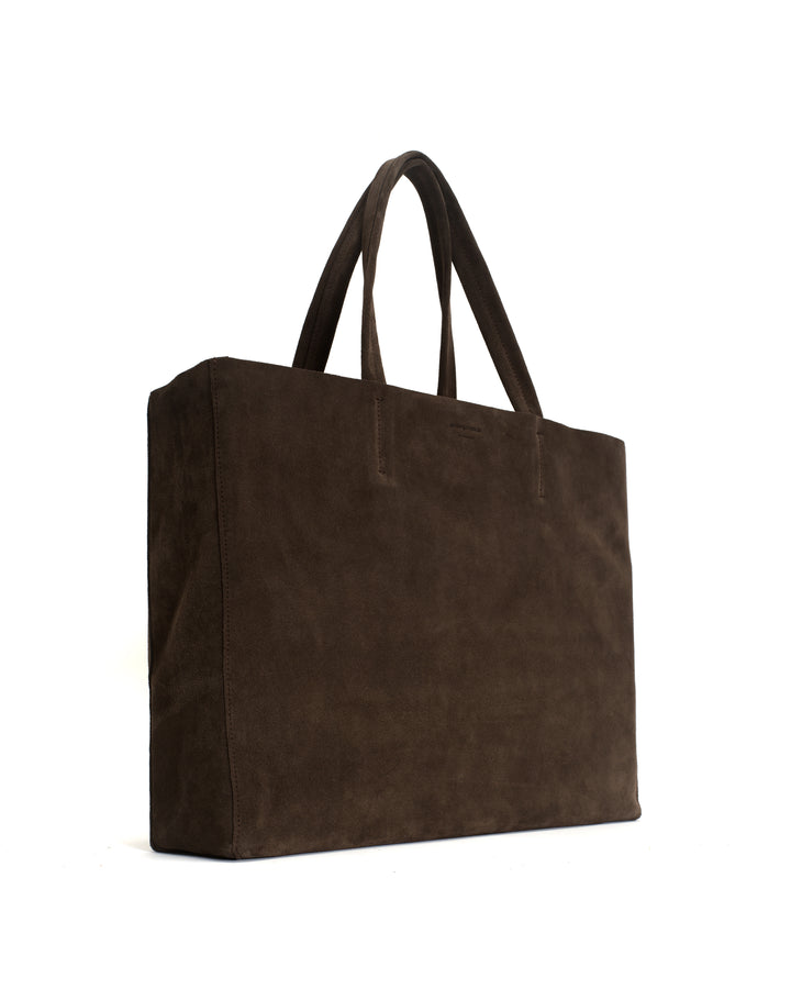 Anonymous Copenhagen Ruba Shopper Calf Suede Coffee Brown