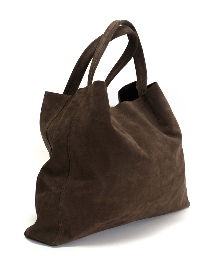 Anonymous Copenhagen Ruba Shopper Calf Suede Coffee Brown