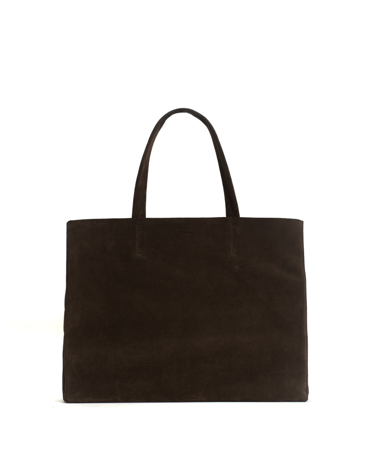 anonymous copenhagen Ruba shopper Calf suede Coffee brown