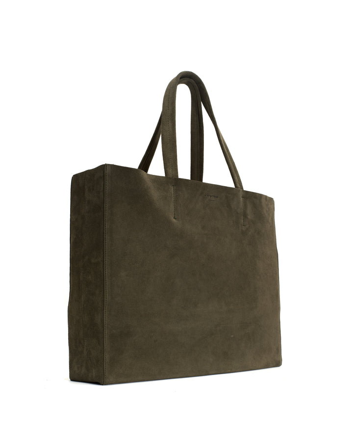 Anonymous Copenhagen Ruba Shopper Calf Suede Moss Green