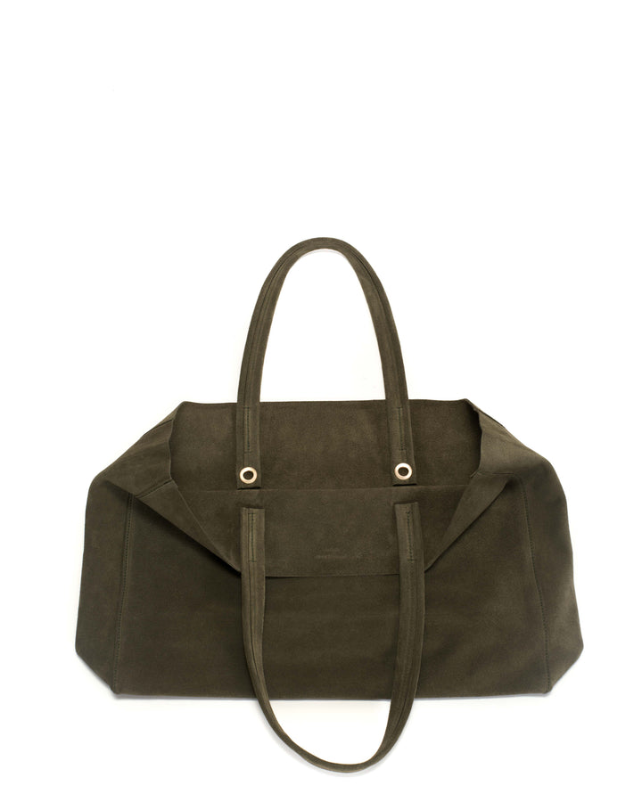 Anonymous Copenhagen Ruba Shopper Calf Suede Moss Green
