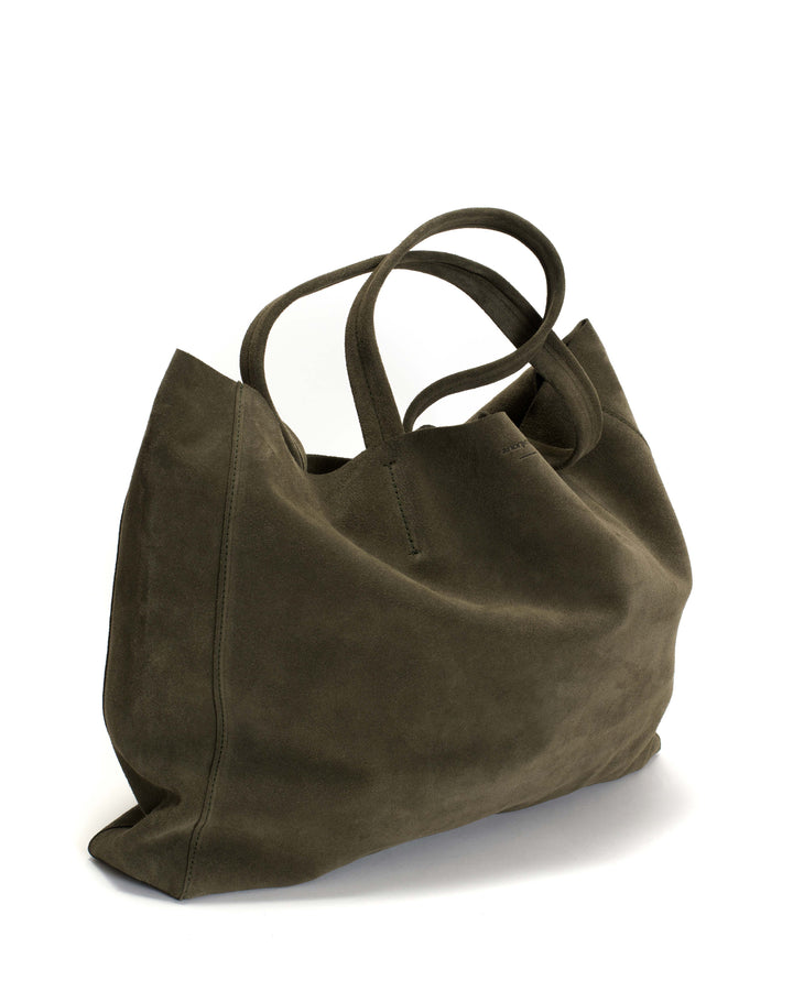Anonymous Copenhagen Ruba Shopper Calf Suede Moss Green
