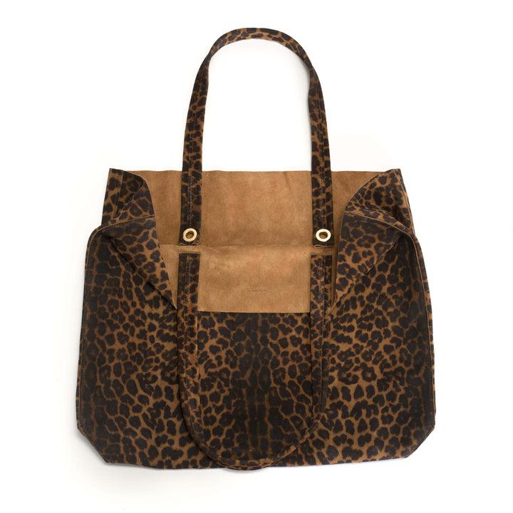 Anonymous Copenhagen Ruba Shopper Calf Suede Print Leopard