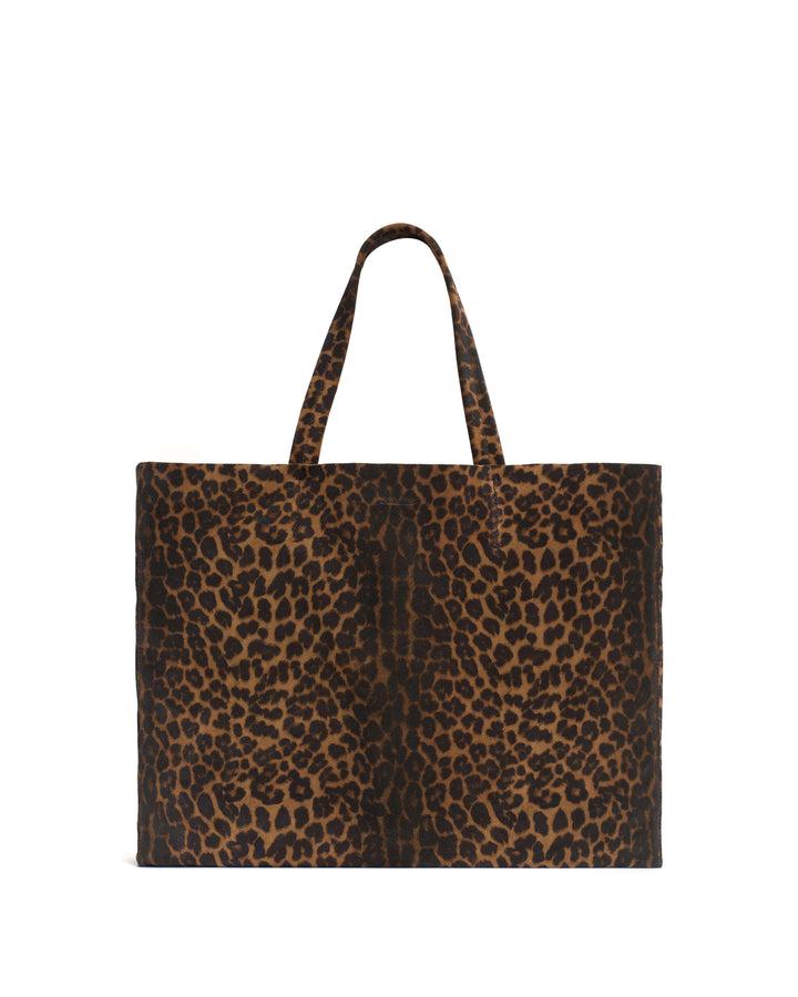 anonymous copenhagen Ruba shopper Calf suede print Leopard