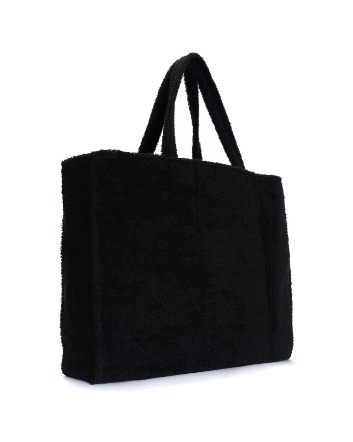 Anonymous Copenhagen Ruba Shopper Cotton Towel Off Black