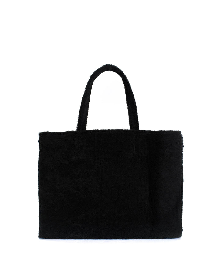 anonymous copenhagen Ruba shopper Cotton towel Off black