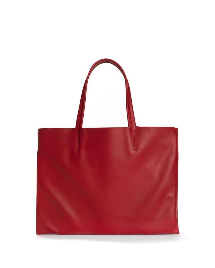 anonymous copenhagen Ruba shopper Soft calf Ruby red