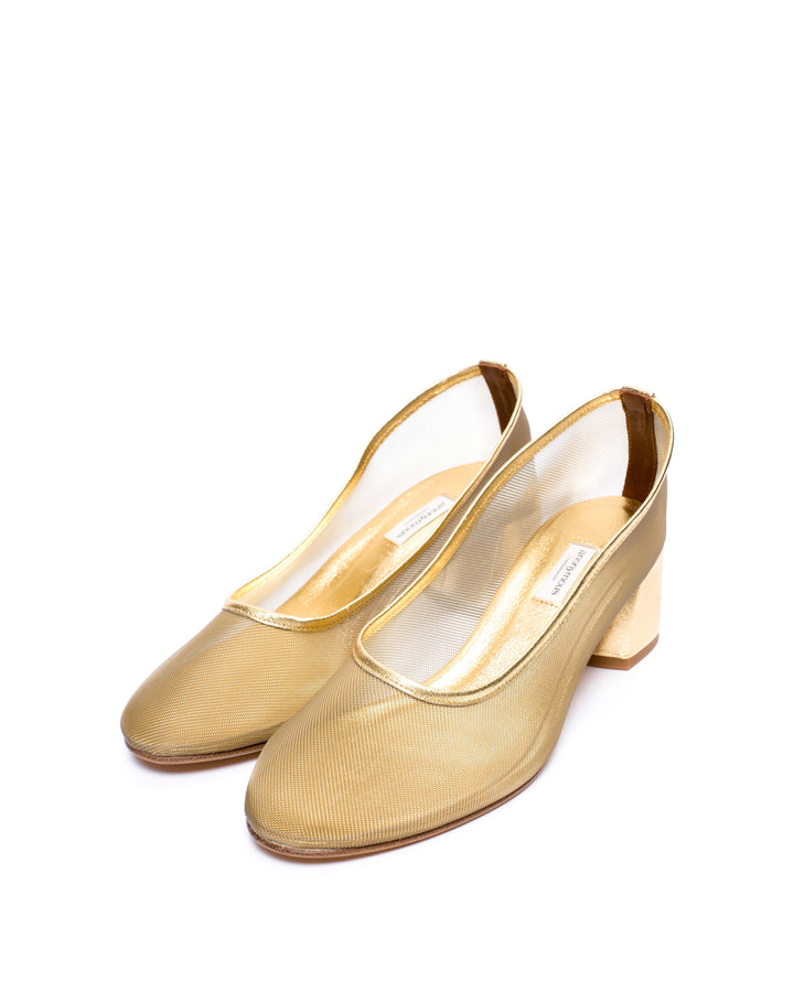 Anonymous Copenhagen Sacha 40 Mesh Metallic Goat U0026 Mesh Gold