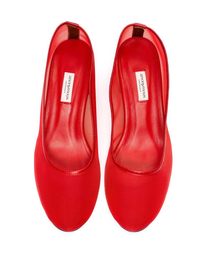 Anonymous Copenhagen Sacha 40 Mesh Shiny Lamb U0026 Mesh Ruby Red