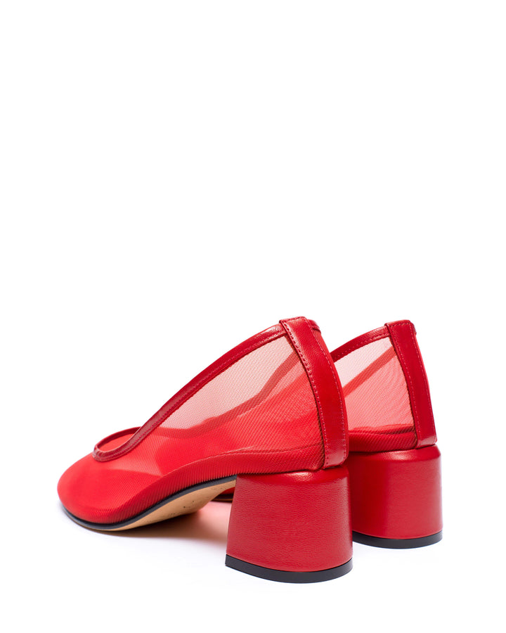 Anonymous Copenhagen Sacha 40 Mesh Shiny Lamb U0026 Mesh Ruby Red