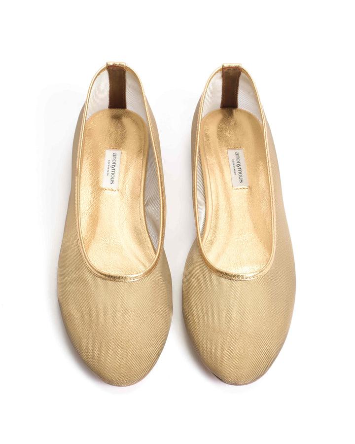 Anonymous Copenhagen Sacha Mesh Metallic Goat U0026 Mesh Gold