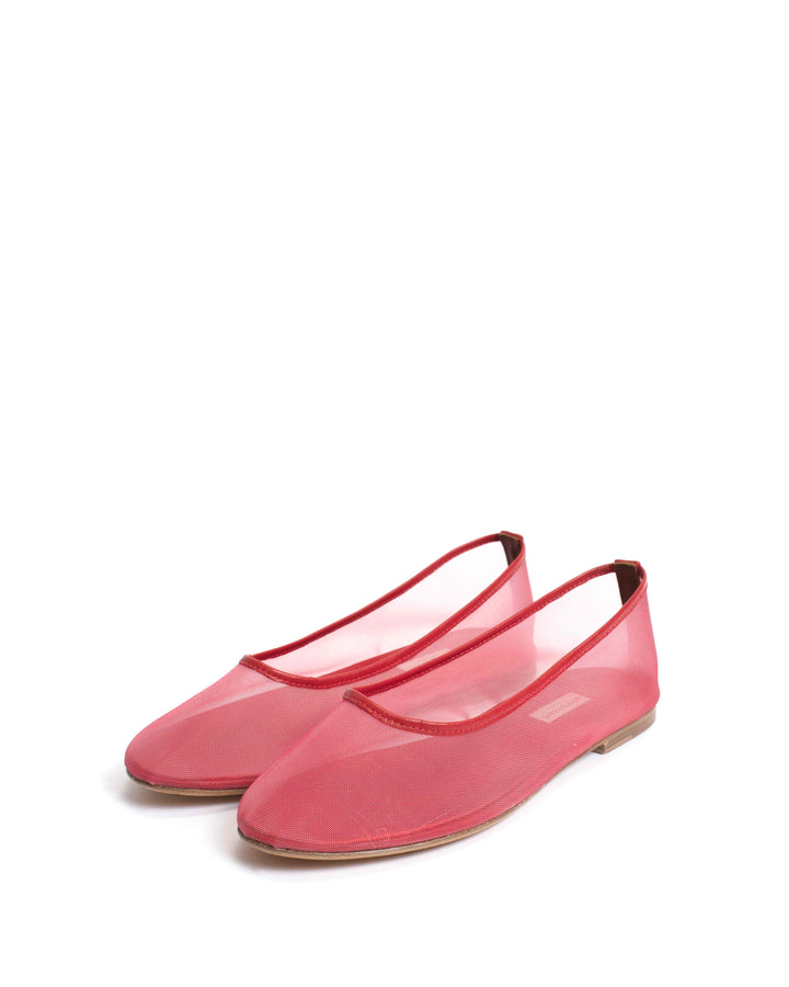 Anonymous Copenhagen Sacha Mesh Shiny Lamb U0026 Mesh Ruby Red