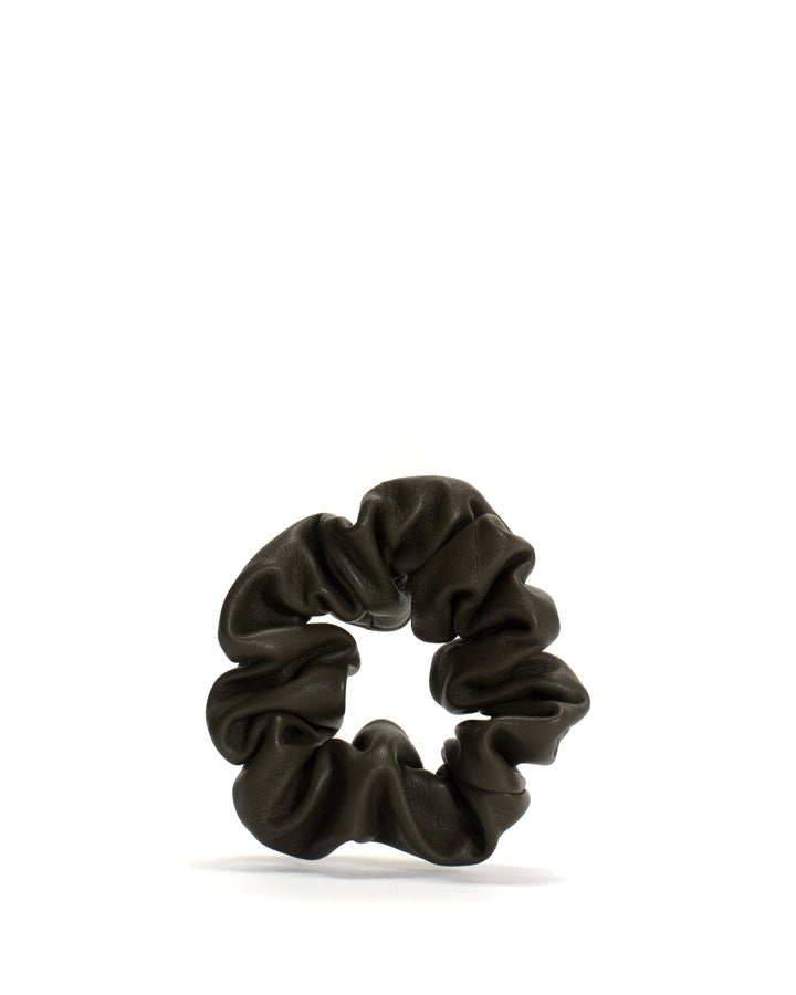 anonymous copenhagen Sandie grand hair elastic Shiny lamb Moss green