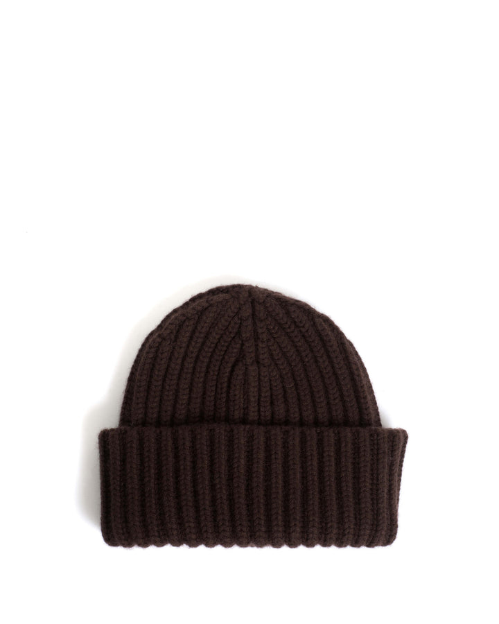 anonymous copenhagen Sandra beanie 100% cashmere Coffee brown