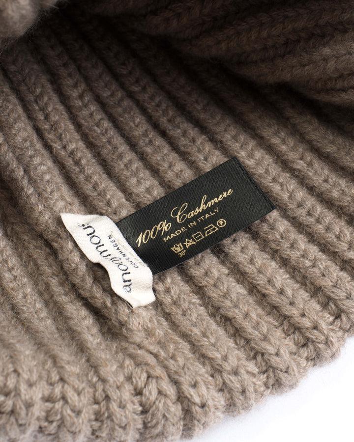 Anonymous Copenhagen Sandra Beanie 100% Cashmere Dark Taupe
