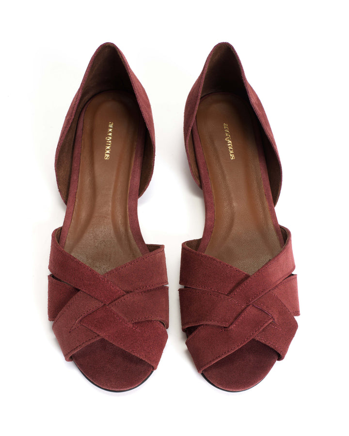 Anonymous Copenhagen Sanni 20 Calf Suede Pomegranate