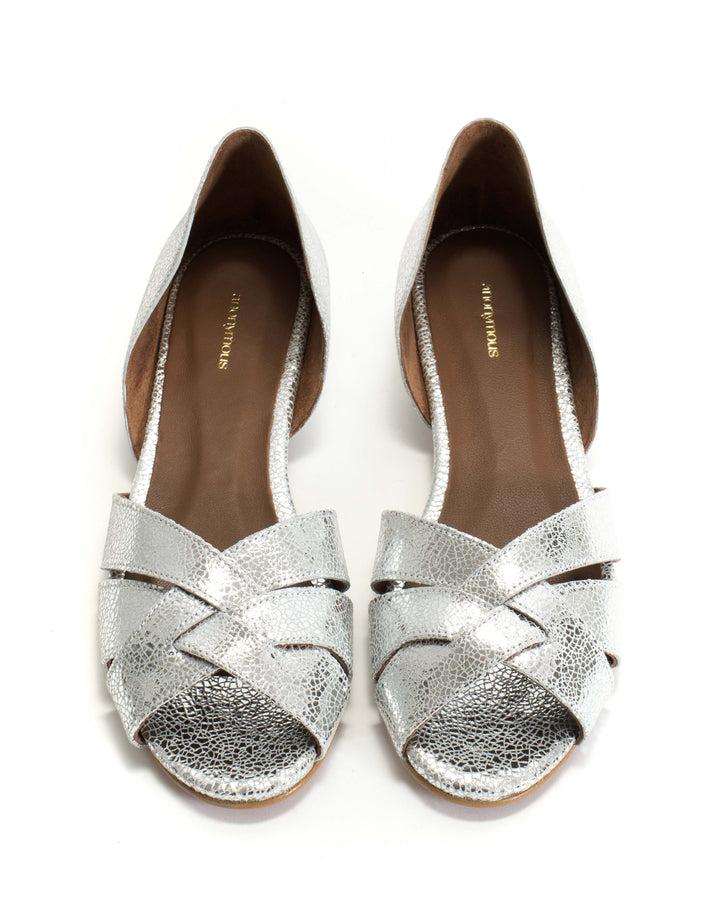 Anonymous Copenhagen Sanni 20 Crackled Metallic Goat Silver