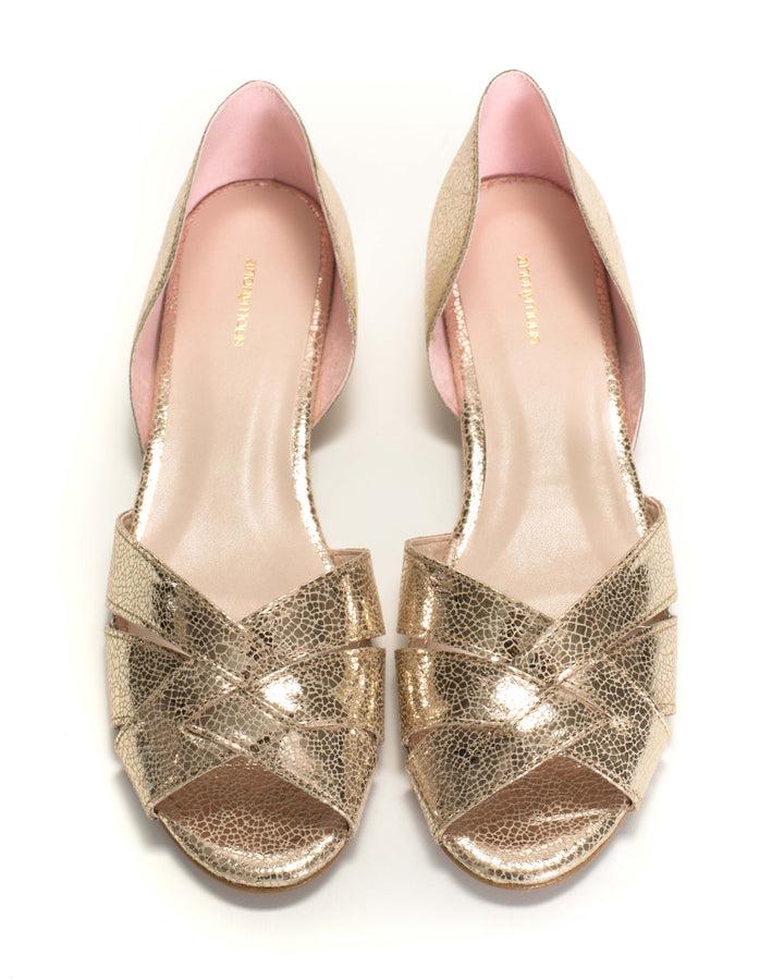 Anonymous Copenhagen Sanni 20 Crackled Metallic Vegan Champagne