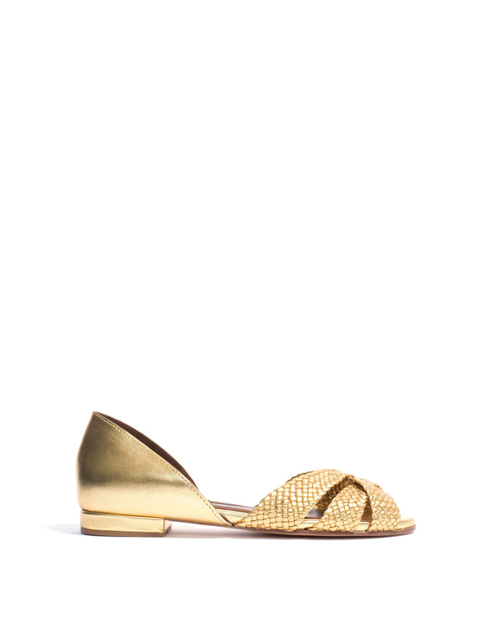 anonymous copenhagen Sanni 20 hand-braided Hand-braided leather Gold