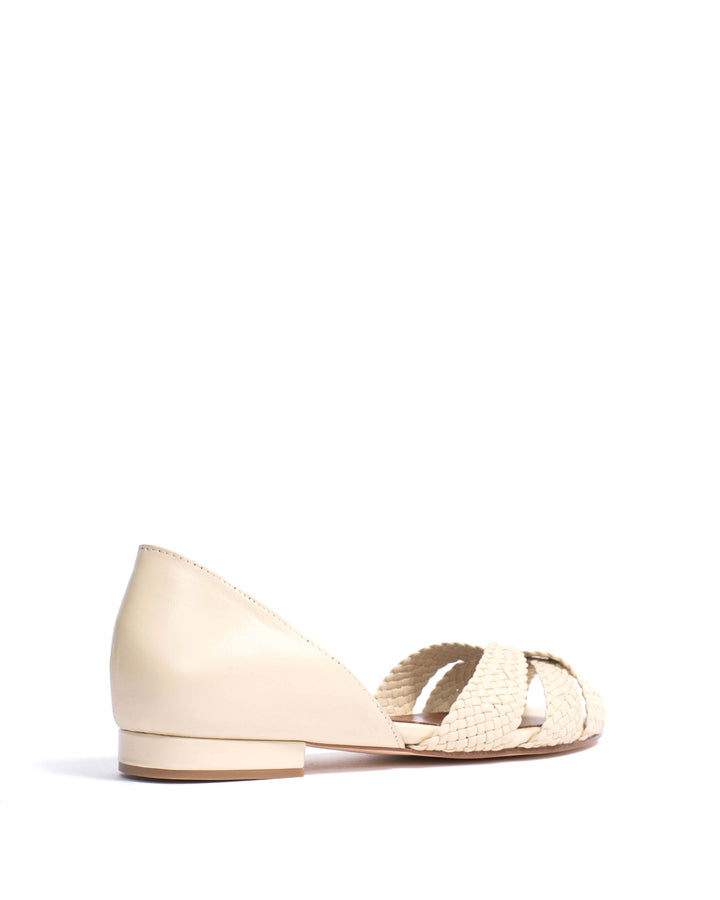 Anonymous Copenhagen Sanni 20 Hand-braided Hand-braided Leather White Sand