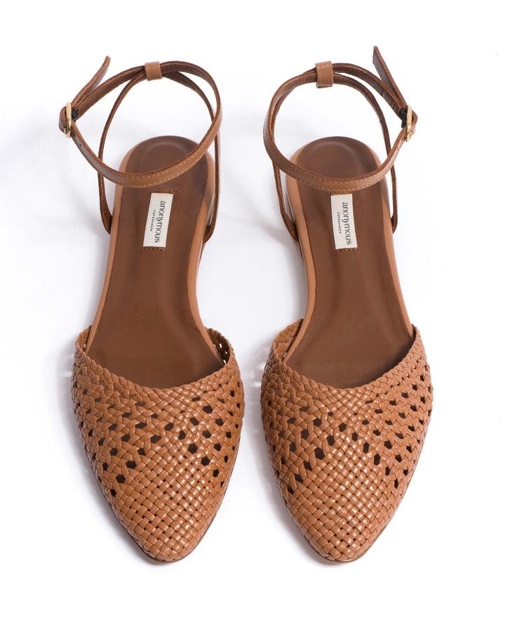 Anonymous Copenhagen Senara 10 Hand-braided Leather Caramel