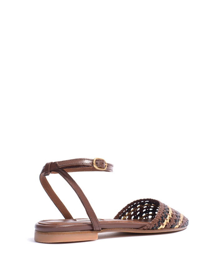 Anonymous Copenhagen Senara 10 Hand-braided Leather Chocolate Mix