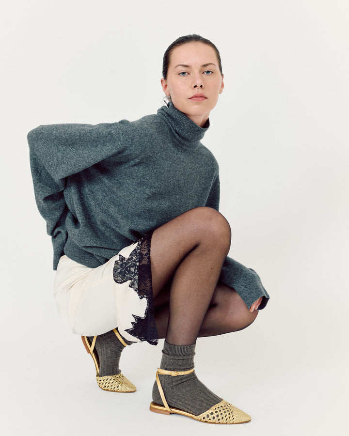 Anonymous Copenhagen Senara 10 Hand-braided Leather Gold