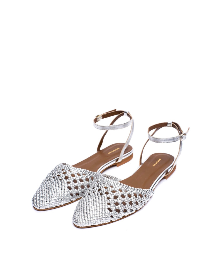 Anonymous Copenhagen Senara 10 Hand-braided Leather Silver