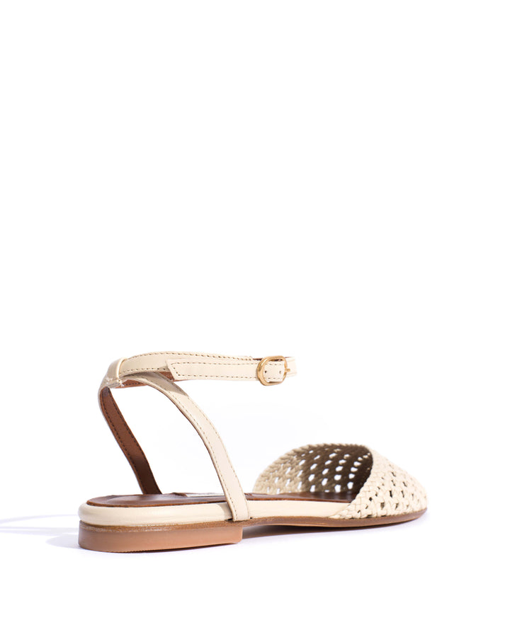 Anonymous Copenhagen Senara 10 Hand-braided Leather White Sand