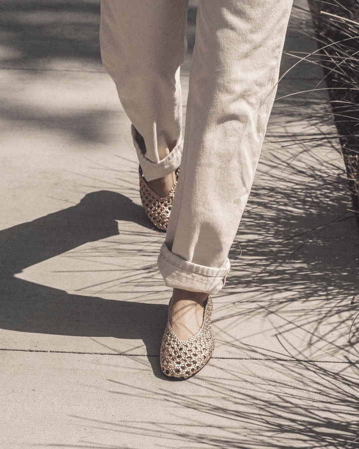 Anonymous Copenhagen Sessi 10 Hand-braided Leather Gold