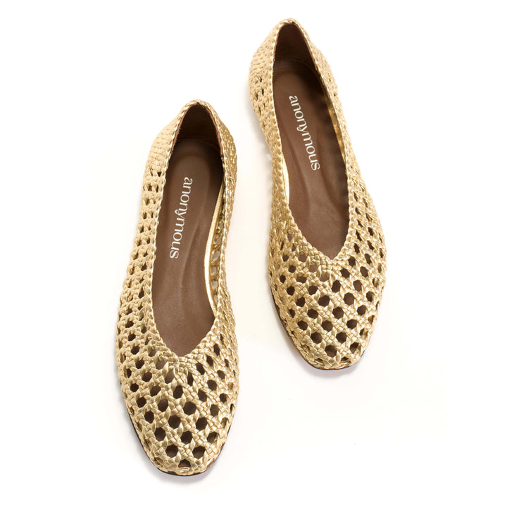 Anonymous Copenhagen Sessi 10 Hand-braided Leather Gold