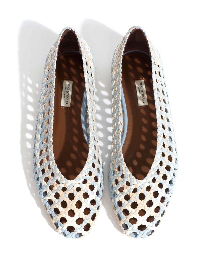 Anonymous Copenhagen Sessi 10 Hand-braided Leather Lichen Blue Mix