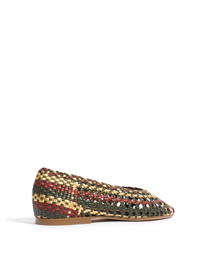 Anonymous Copenhagen Sessi 10 Hand-braided Leather Moss Green Mix